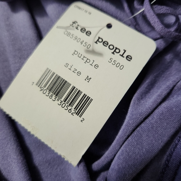 Free People purple  t front tank new size medium - Picture 4 of 5